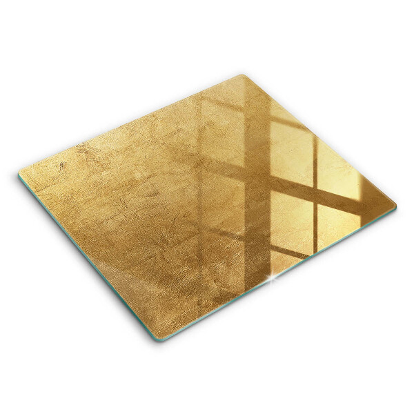 Decorativ placă sticla protectie aragaz Fundal textură aurie 60x52 cm