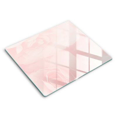 Decorativ placă sticla protectie aragaz Fundal de trandafiri pastelați 60x52 cm