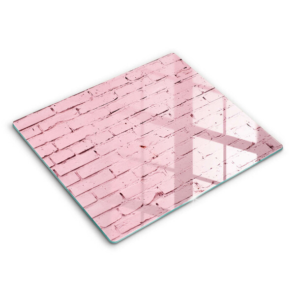 Decorativ placă sticla protectie aragaz Zid de cărămidă pastelat 60x52 cm