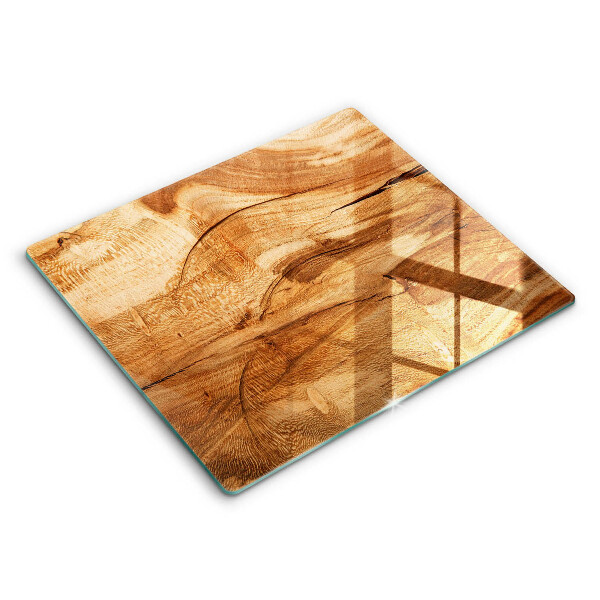 Decorativ placă sticla protectie aragaz Textură de placă de lemn 60x52 cm