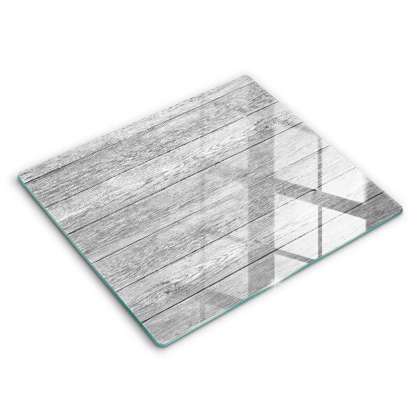 Decorativ placă sticla protectie aragaz Scânduri vechi de lemn 60x52 cm