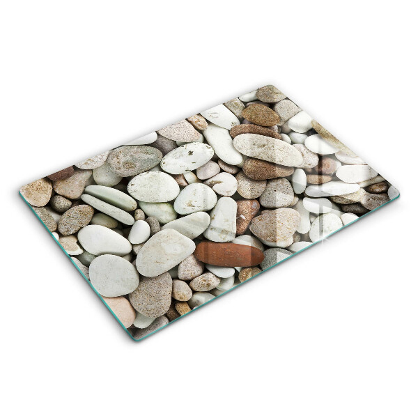 Modern placă din sticla protectie perete bucatarie Fundal cu pietre mici 80x52 cm