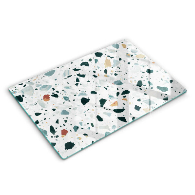 Modern placă din sticla protectie perete bucatarie Gresie deschisă la culoare 80x52 cm