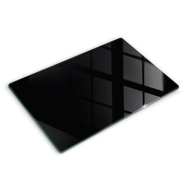 Modern placă din sticla protectie perete bucatarie Culoare neagră 80x52 cm