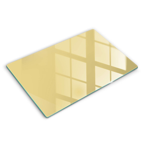 Modern placă din sticla protectie perete bucatarie Culoare galbenă 80x52 cm