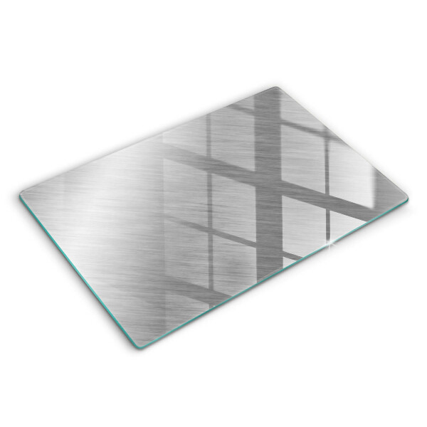 Modern placă din sticla protectie perete bucatarie Textură de fundal metalică 80x52 cm