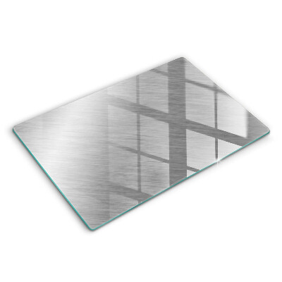 Modern placă din sticla protectie perete bucatarie Textură de fundal metalică 80x52 cm