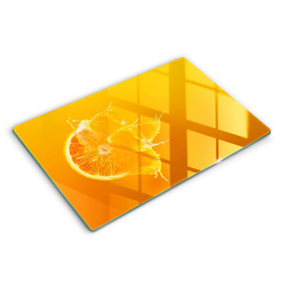 Modern placă din sticla protectie perete bucatarie Fructe zemoase de portocale 80x52 cm