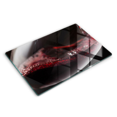 Modern placă din sticla protectie perete bucatarie Pahar de vin roșu 80x52 cm