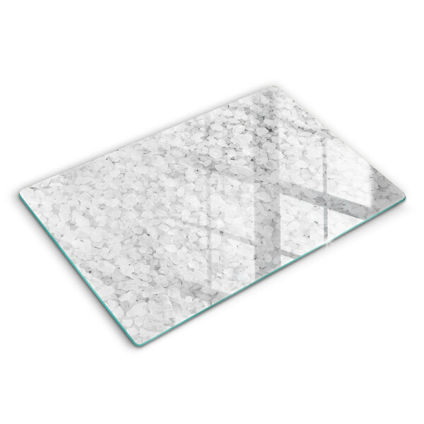Modern placă din sticla protectie perete bucatarie Cristale de sare 80x52 cm
