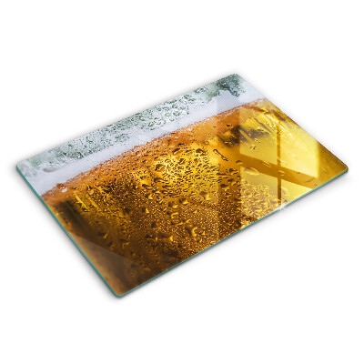 Modern placă din sticla protectie perete bucatarie Pahar de bere umed 80x52 cm