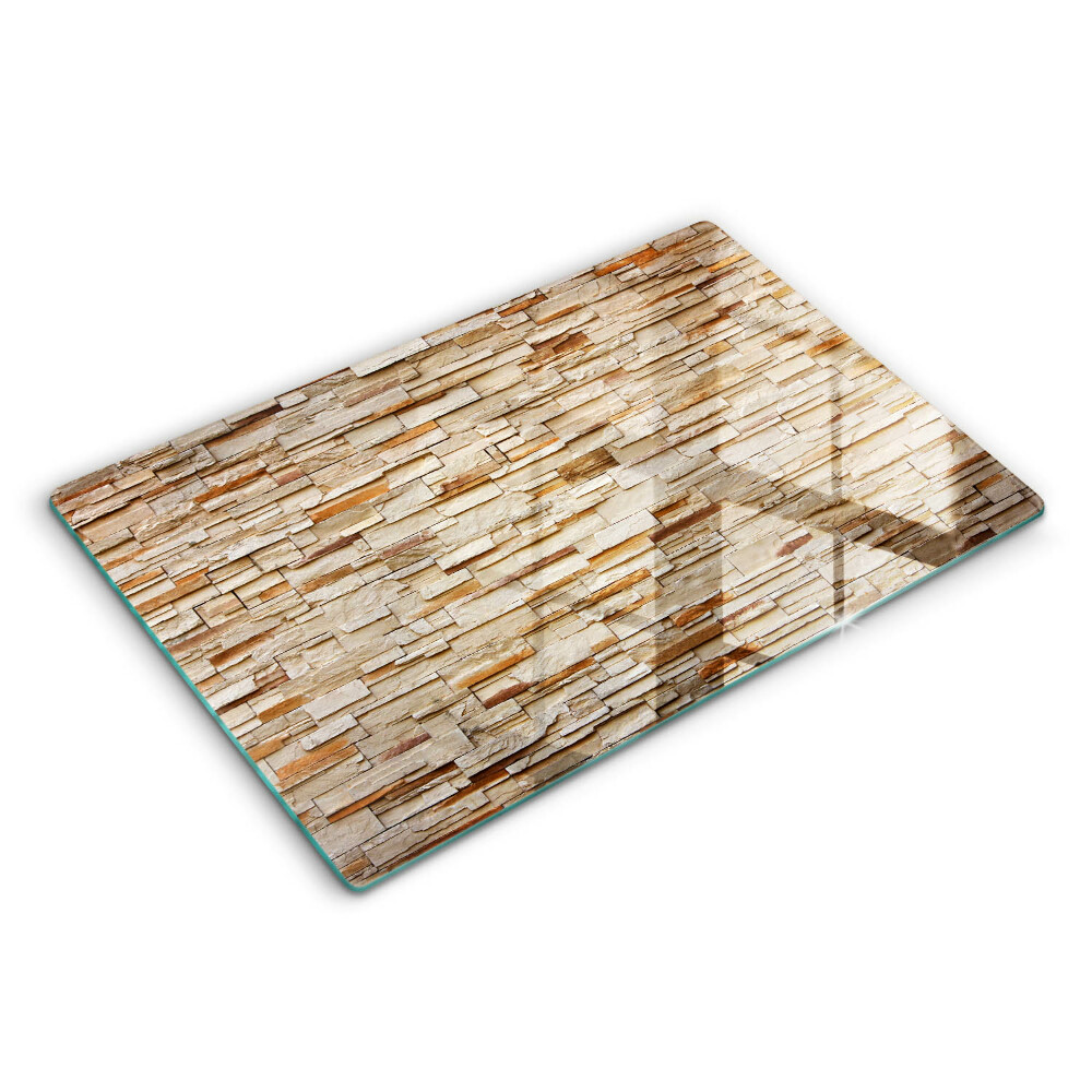 Modern placă din sticla protectie perete bucatarie Textura pietrelor decorative 80x52 cm