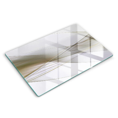 Modern placă din sticla protectie perete bucatarie Design de linii abstracte 80x52 cm