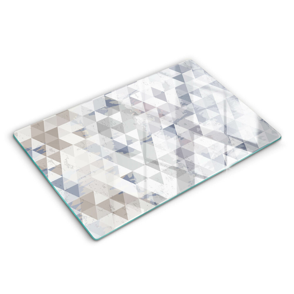 Modern placă din sticla protectie perete bucatarie Model triunghi 80x52 cm