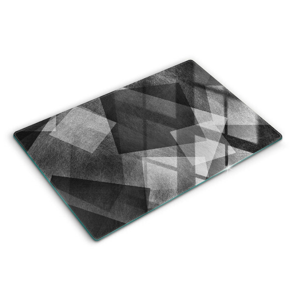 Modern placă din sticla protectie perete bucatarie Abstracție geometrică 80x52 cm