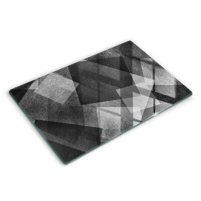 Modern placă din sticla protectie perete bucatarie Abstracție geometrică 80x52 cm