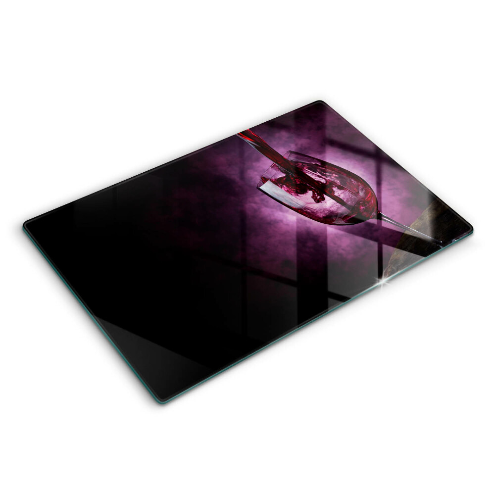 Modern placă din sticla protectie perete bucatarie Un pahar de vin 80x52 cm
