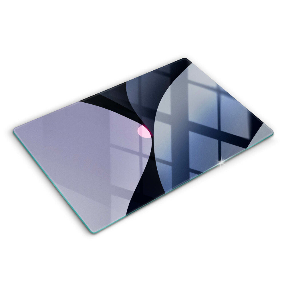 Modern placă din sticla protectie perete bucatarie Forme abstracte 80x52 cm