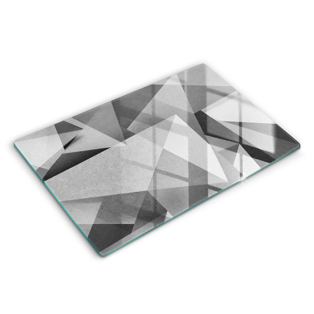 Modern placă din sticla protectie perete bucatarie Abstracție ascuțită din beton 80x52 cm