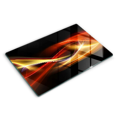 Modern placă din sticla protectie perete bucatarie Fum și lumină abstracte 80x52 cm