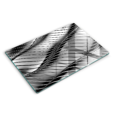 Modern placă din sticla protectie perete bucatarie Structură metalică 3D 80x52 cm