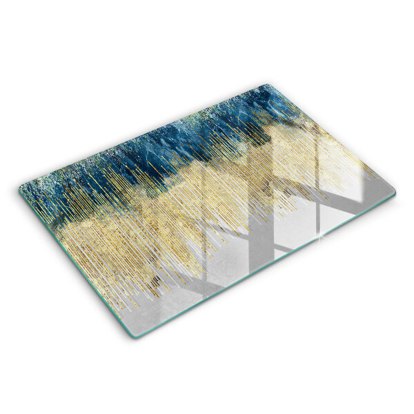 Modern placă din sticla protectie perete bucatarie Abstracție de designer 80x52 cm