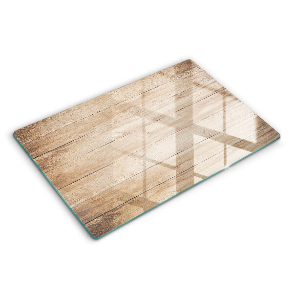 Modern placă din sticla protectie perete bucatarie Scânduri de lemn 80x52 cm