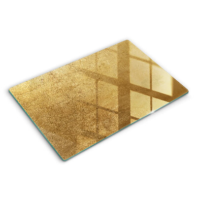 Modern placă din sticla protectie perete bucatarie Fundal textură aurie 80x52 cm