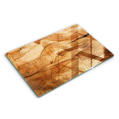 Modern placă din sticla protectie perete bucatarie Textură de placă de lemn 80x52 cm