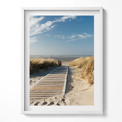 Tablou rama Vedere la plajă și mare