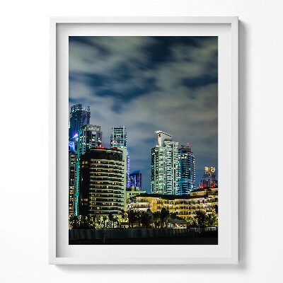 Tablou rama Oraș mare noaptea