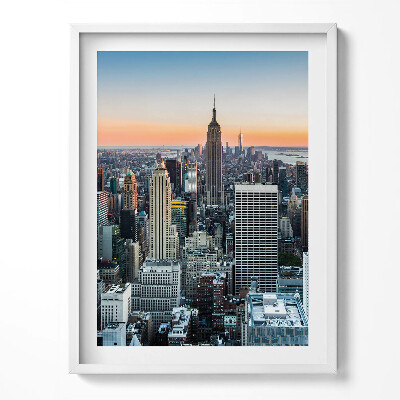 Tablou living cu rama Vedere a arhitecturii din New York