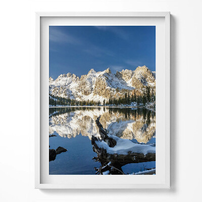 Tablou living cu rama Peisaj natural montan