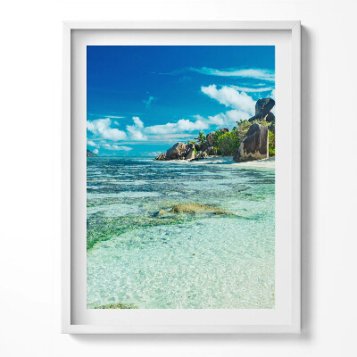 Tablou living cu rama Vedere a oceanului limpede