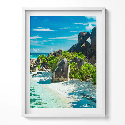 Tablou rama Peisaj de vară cu plajă și ocean