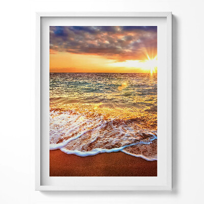 Tablou rama Valurile mării la apus