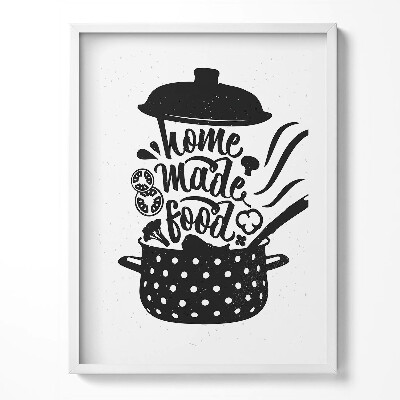 Tablou rama Mâncare de casă - semn de bucătărie