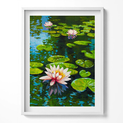 Tablou rama Pictură cu nuferi