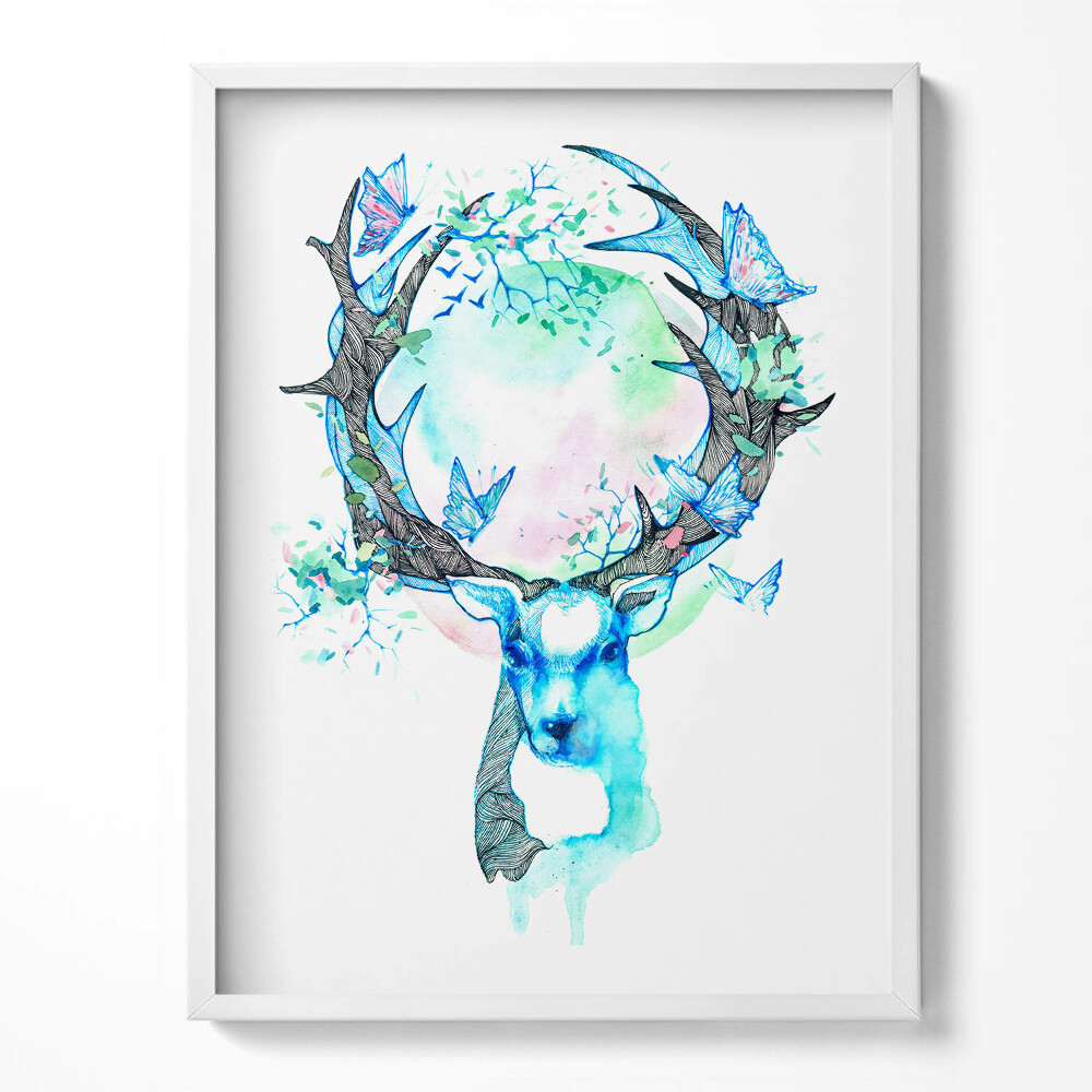 Tablou living cu rama Ierarhie în turmă