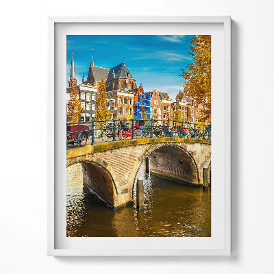 Tablou rama Albastrul de toamnă al Amsterdamului