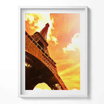 Tablou living cu rama Atracția Turnului Eiffel din Paris