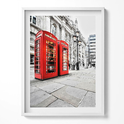 Tablou rama Cabine telefonice roșii Londra