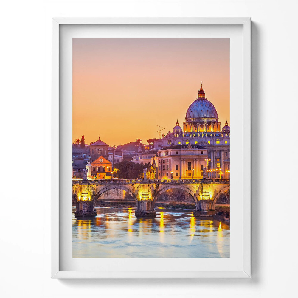 Tablou living cu rama Catedrala Sfântul Petru din Roma