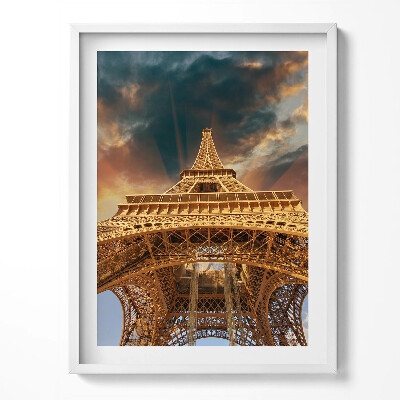 Tablou rama Turnul Eiffel în lumina soarelui