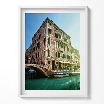 Tablou rama Străzile frumoase ale Veneției la soare