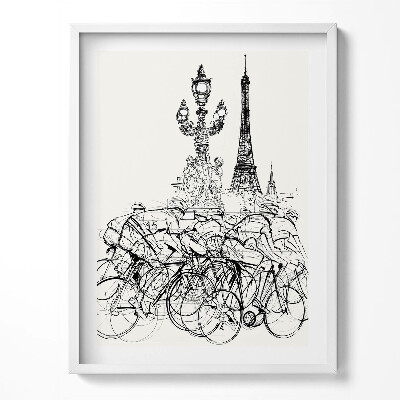 Tablou rama Cursa de ciclism Abstraction