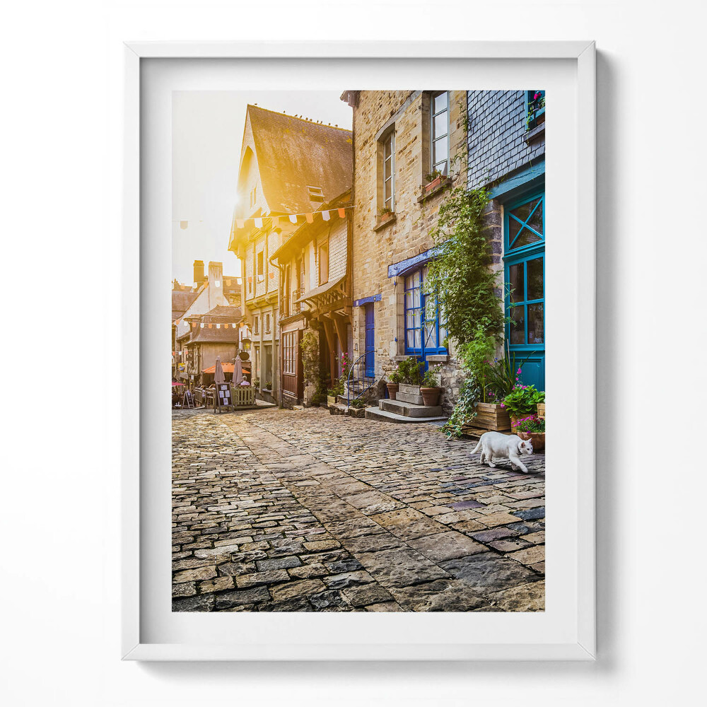 Tablou living cu rama Strada Orașului Vechi