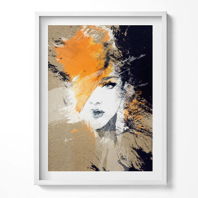 Tablou living cu rama Portret de femeie abstract