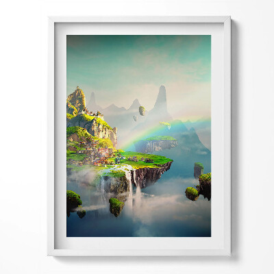 Tablou living cu rama Scene fantastice în stil chinezesc