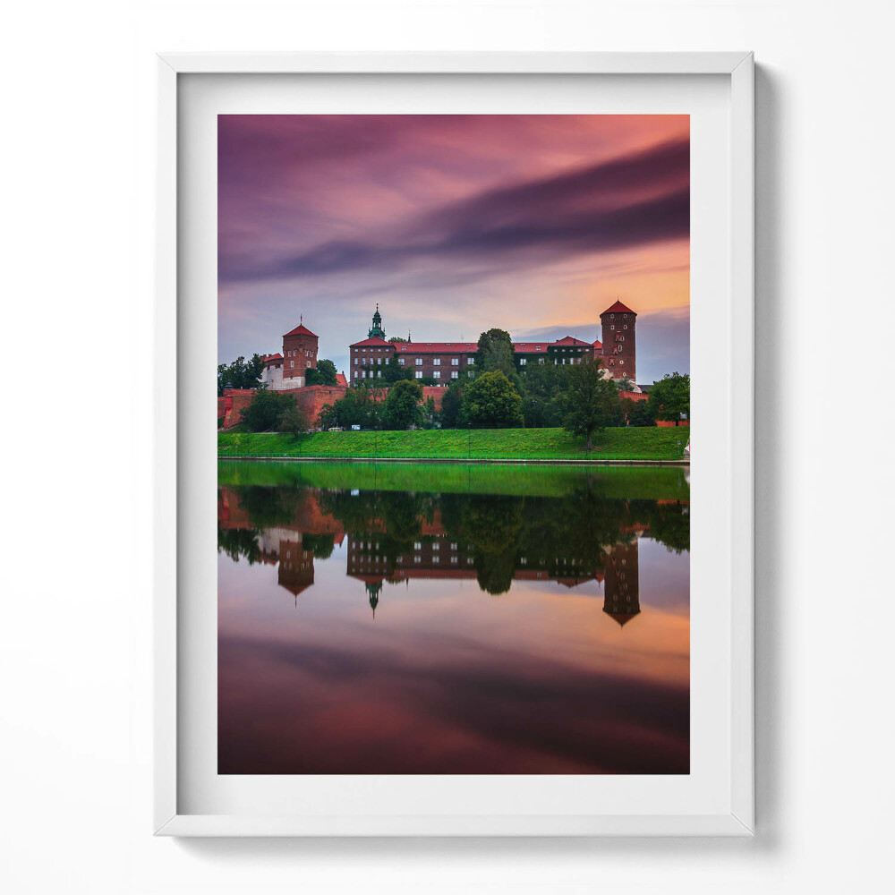 Tablou rama Răsăritul soarelui la Castelul Regal Wawel